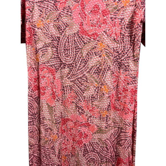 LuLaRoe Julia Women's Multi Pink Pattern Dress - Picture 3 of 7